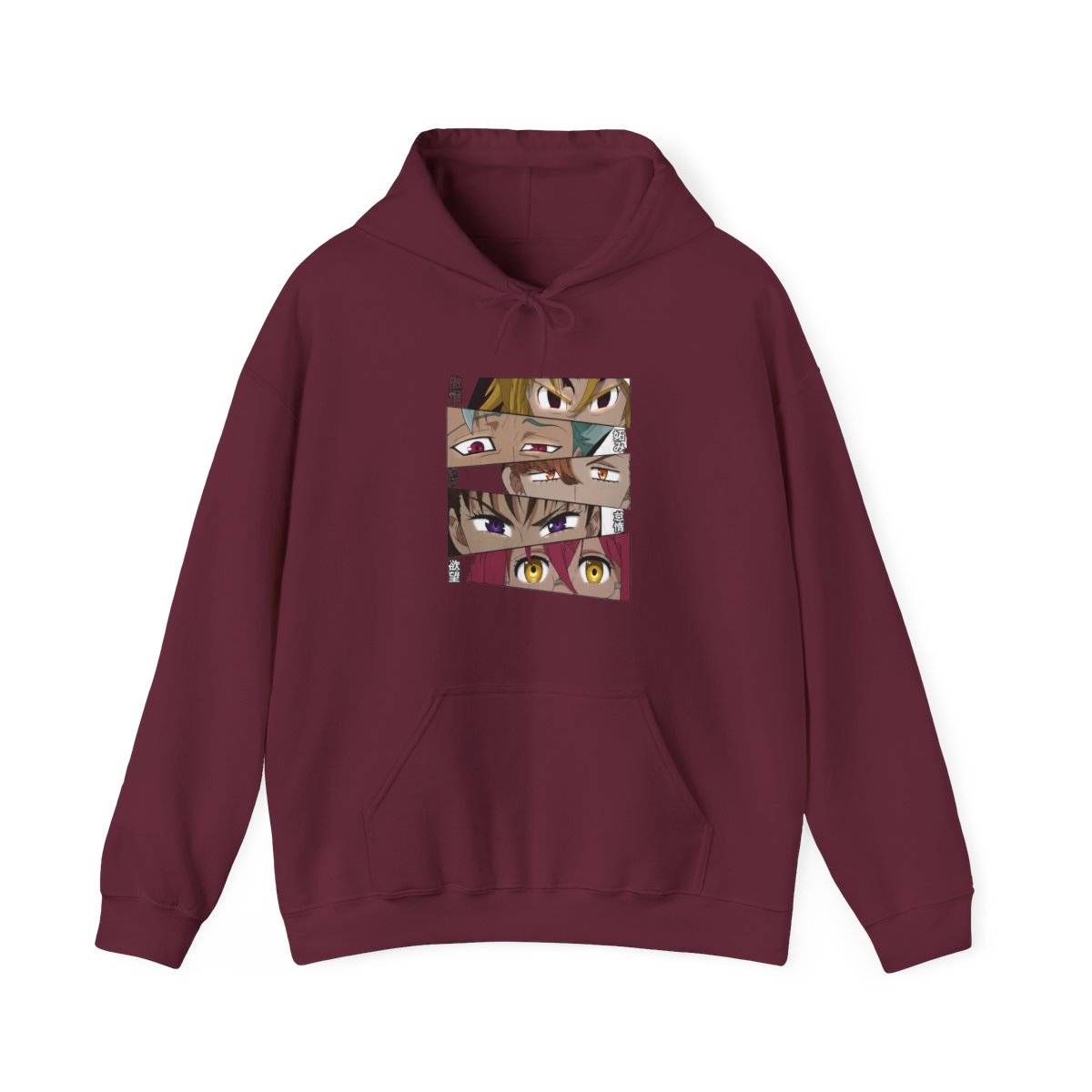 colanperd Anime The Seven Deadly Sins Hoodie Hoodie Streetwear Hip Hop Gift Black - alternate angle 3, merchandise