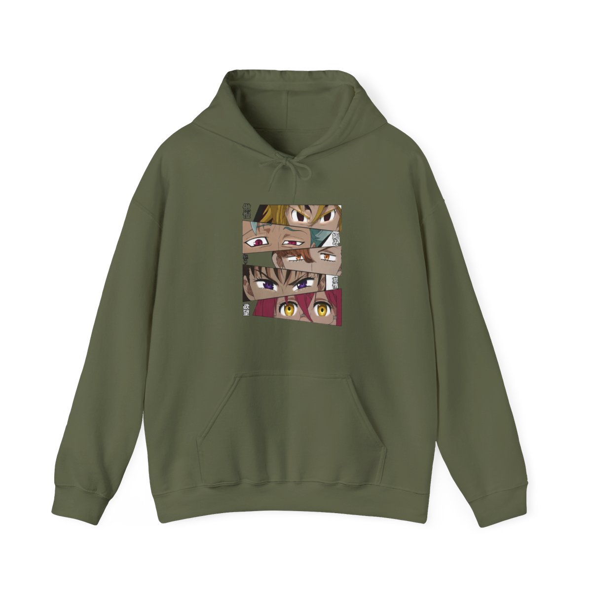 colanperd Anime The Seven Deadly Sins Hoodie Hoodie Streetwear Hip Hop Gift Black - alternate angle 4, merchandise
