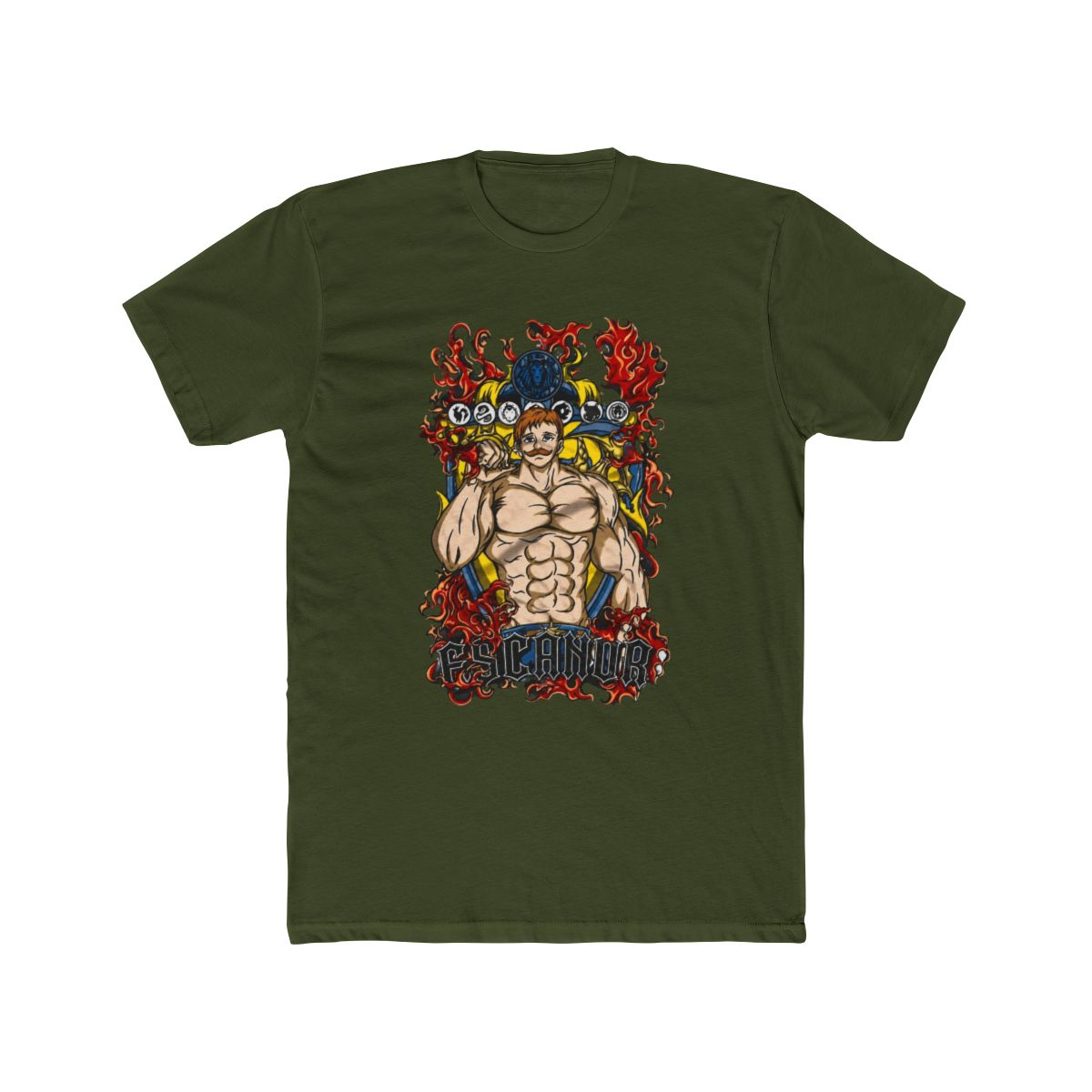 Escanor Shirt, Seven Deadly Sins Shirt, Anime Shirt, Graphic T Shirt - Artsholic - Fan Art Merch | The Seven Deadly Sins - alternate angle 4, merchandise
