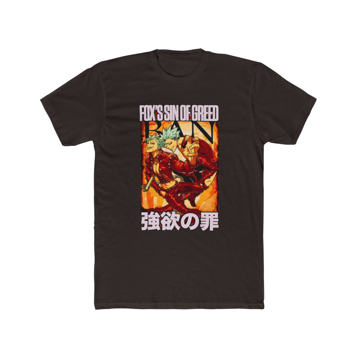 Ban Seven Deadly Sins Streetwear T Shirt | Anime Ape | The Seven Deadly Sins - alternate angle 2, merchandise